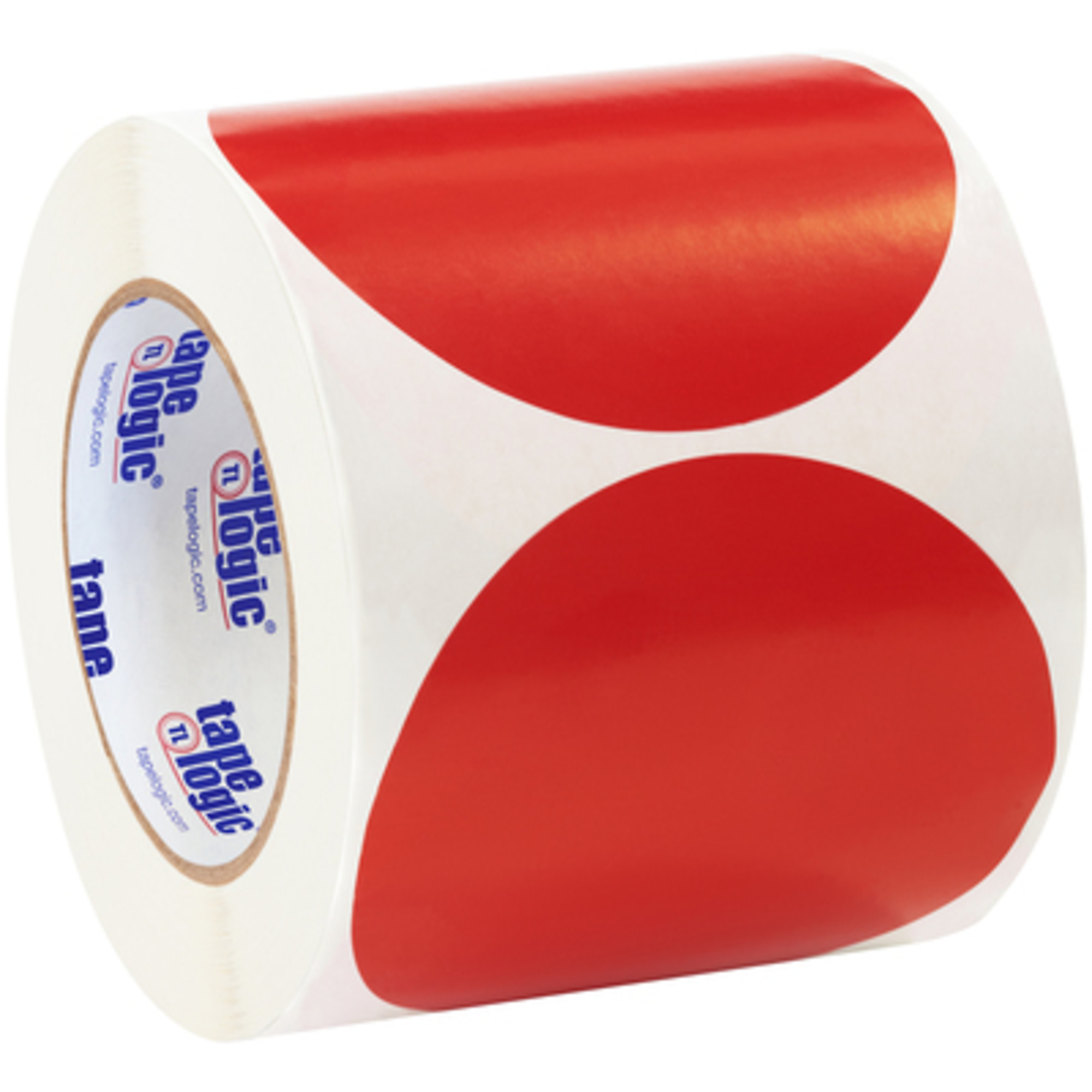 4in. Red Inven Circl Label 500/CS, Model# DL615A